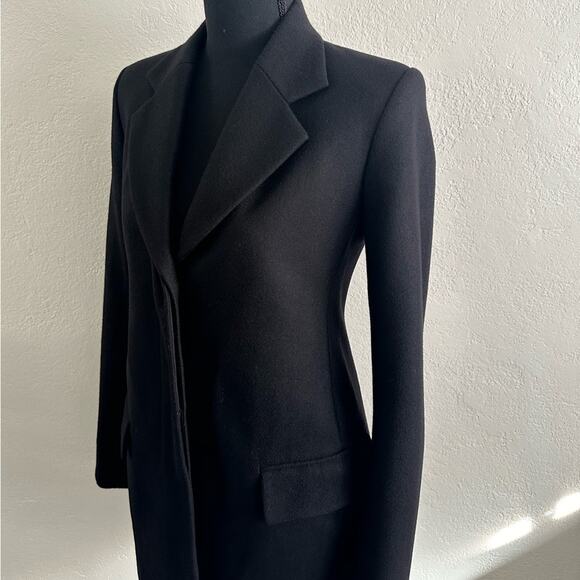 The Row Cennor Wool Midi Jacket in Black size US 2 Silk Lining - Picture 3 of 11
